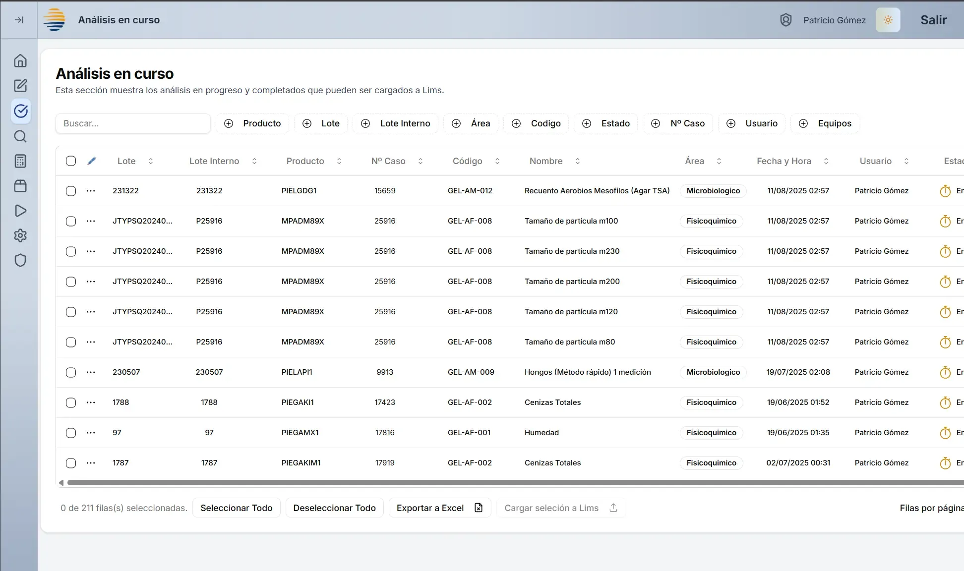 Captura del proyecto Registro Electrónico de Laboratorios (REL)